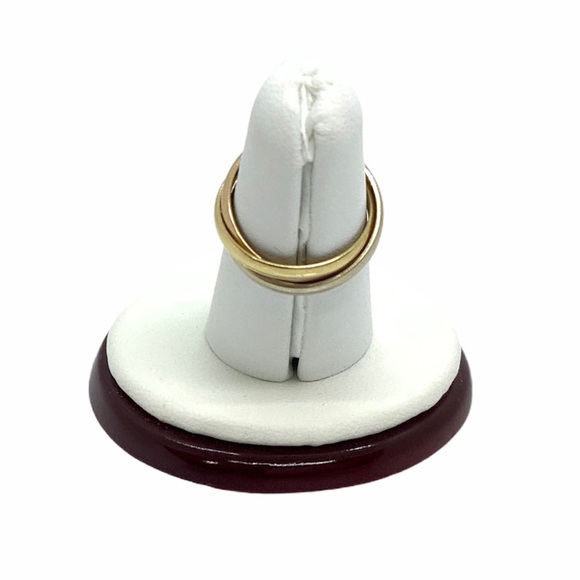 Cartier 18k tri-color Trinity Rolling Ring sz 5.5 - Picture 3 of 9